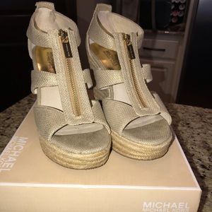 Michael Kors Damita Wedge Gold